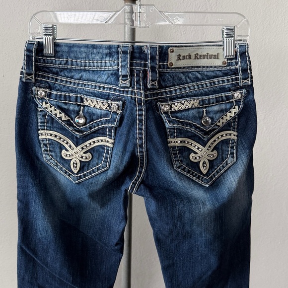 Rock Revival Elaina Skinny Jeans Size 27 - Picture 2 of 6